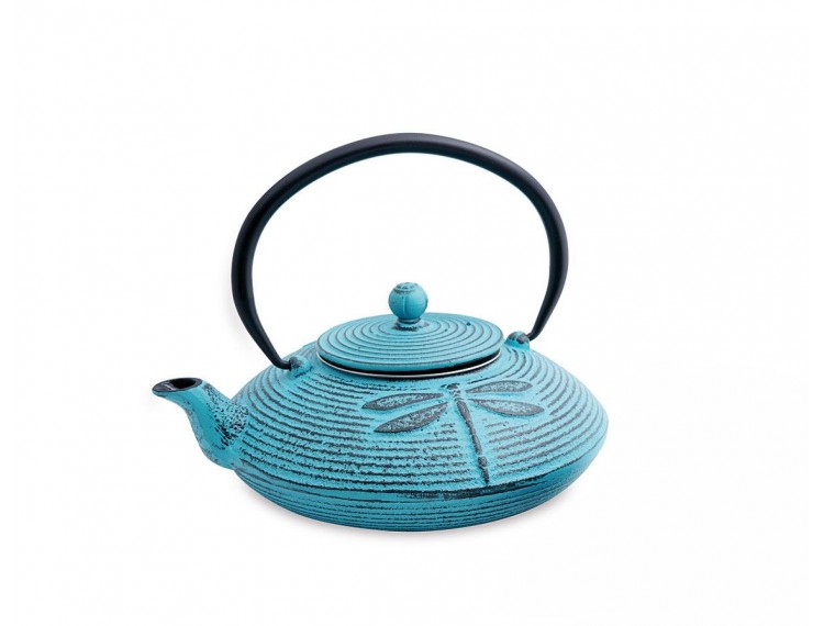 Iron Teapot Blue, 800 ml