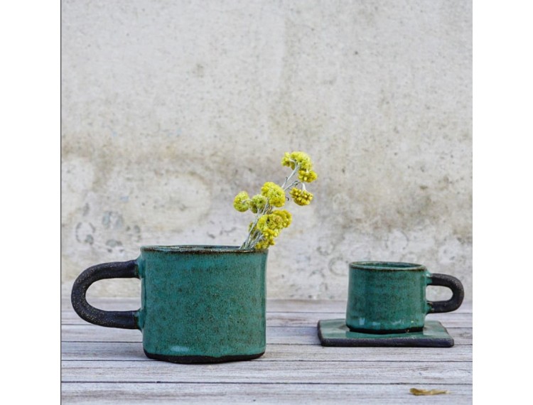 Ceramic handmade mug at 4 colors