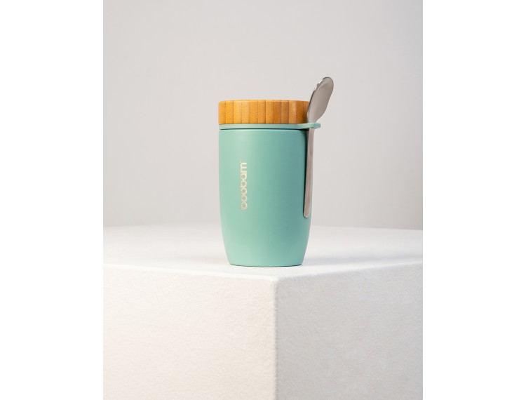 bamboo thermos at 2 colors