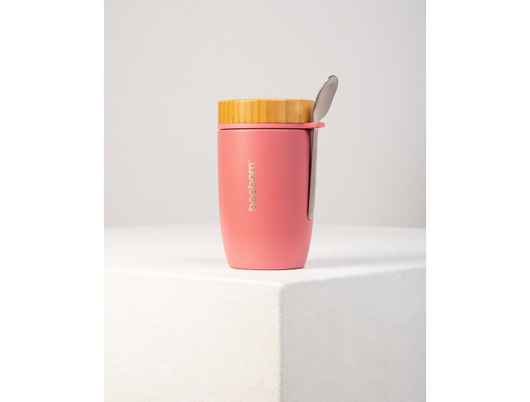bamboo thermos at 2 colors