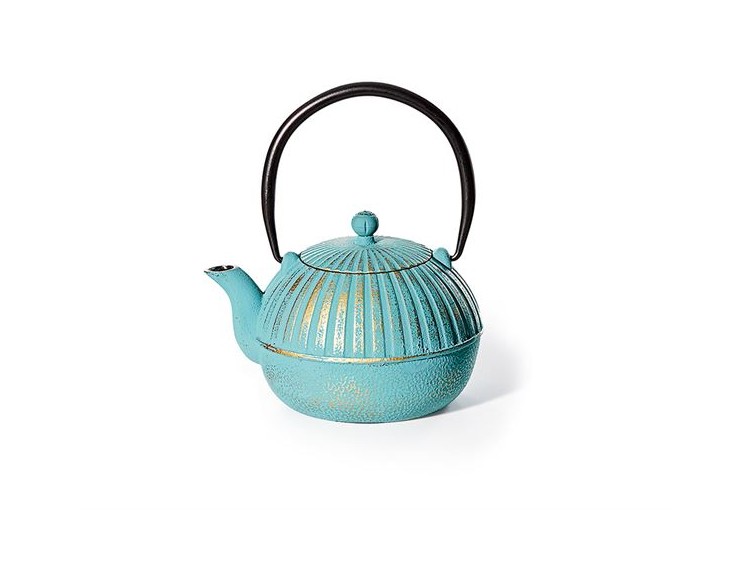 Iron teapot 800ml blue